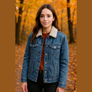 Mavi blue denim sherpa lined collar jean jacket Size Small